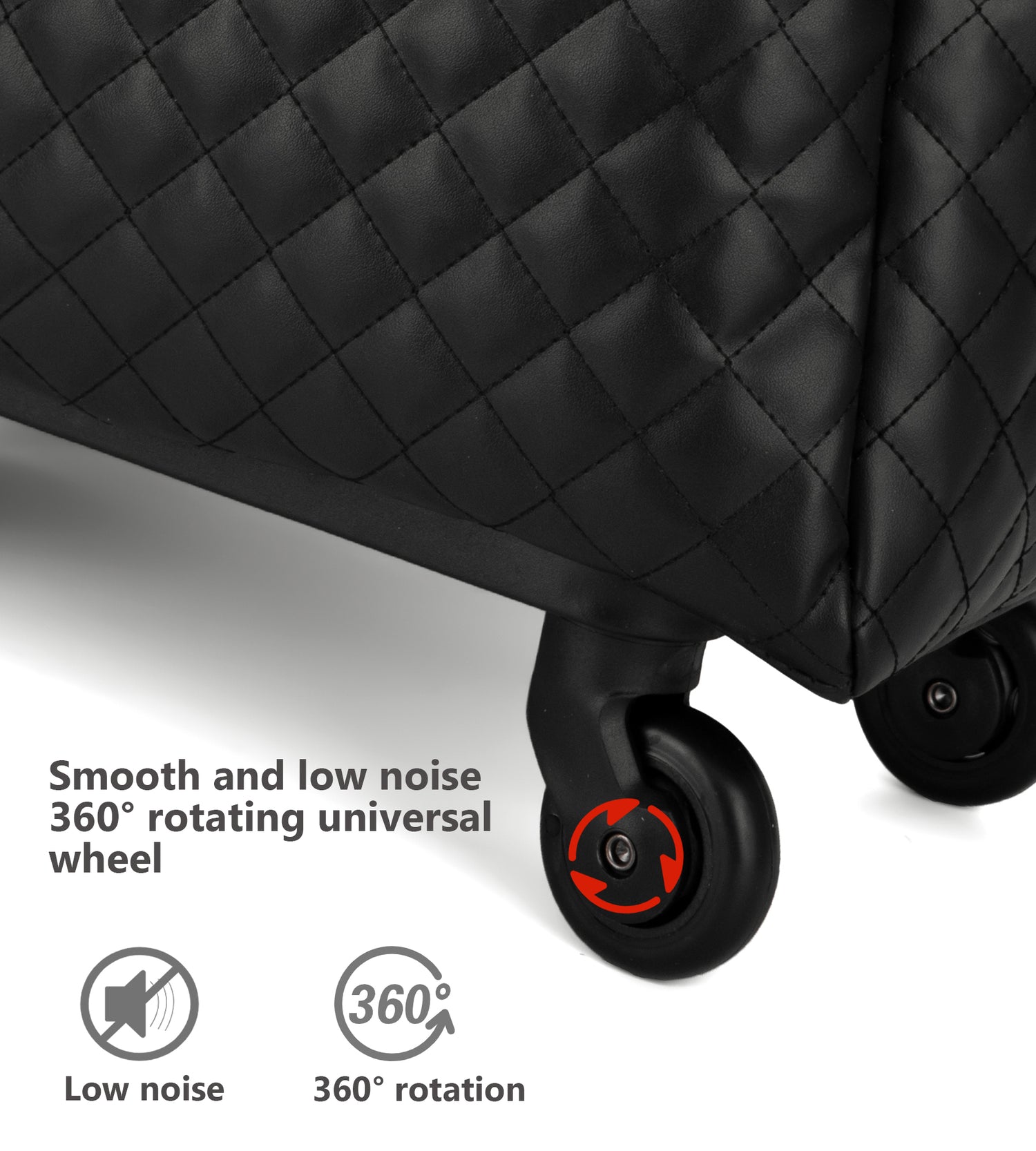 Embroidered Leather Underseat Duffel