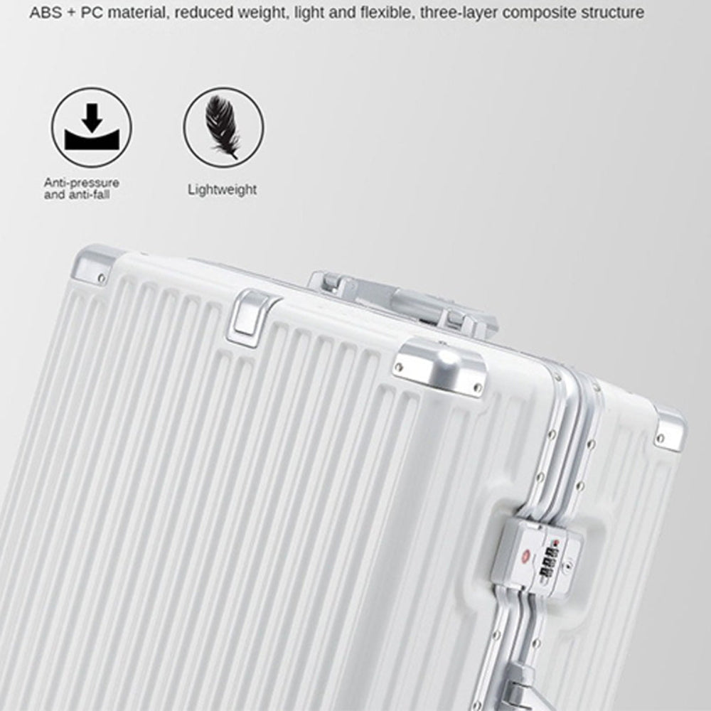 feilario 20in Smart Travel Companion USB Charging Hard Shell Luggage with 360° Spinner Wheels