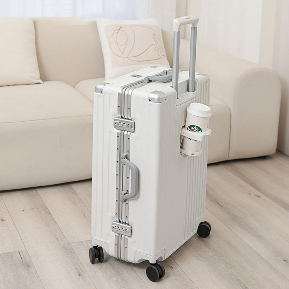 feilario 20in Smart Travel Companion USB Charging Hard Shell Luggage with 360° Spinner Wheels