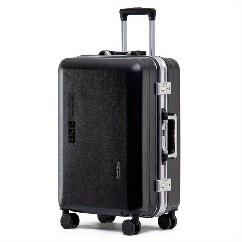 feilario Elegant Silver 20-Inch Hard Shell Carry-On Luggage with 360° Spinner Wheels