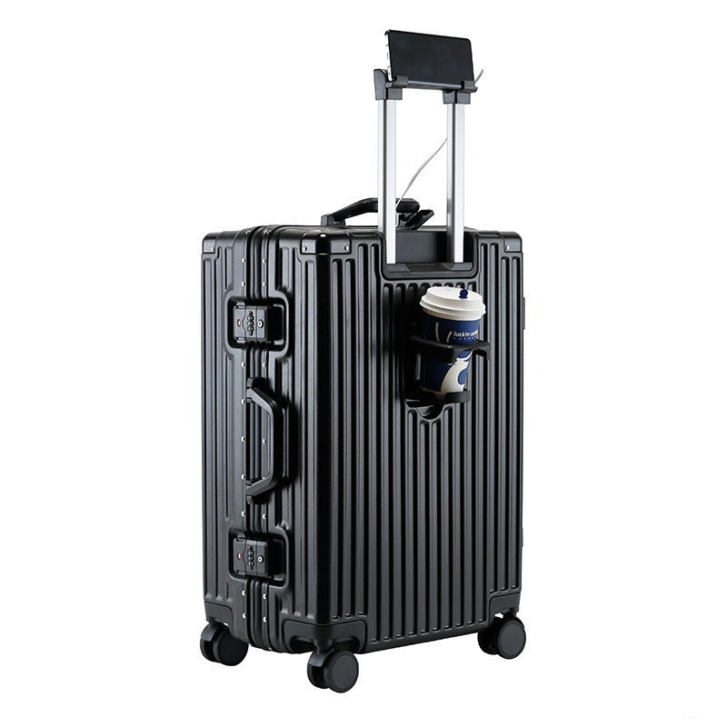 feilario 20in Smart Travel Companion USB Charging Hard Shell Luggage with 360° Spinner Wheels