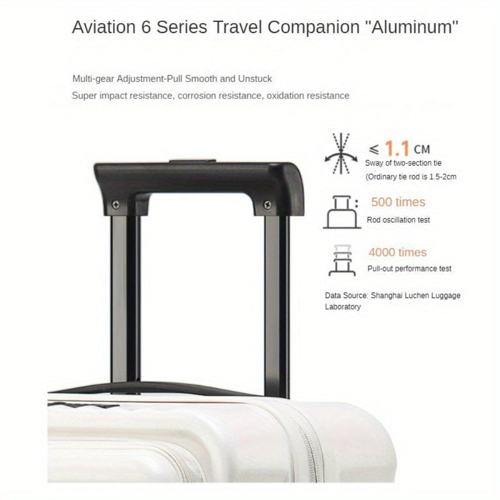 20-Inch Lightweight Hard Shell Carry-On Luggage with Secure Password Lock and 360° Spinner Wheels