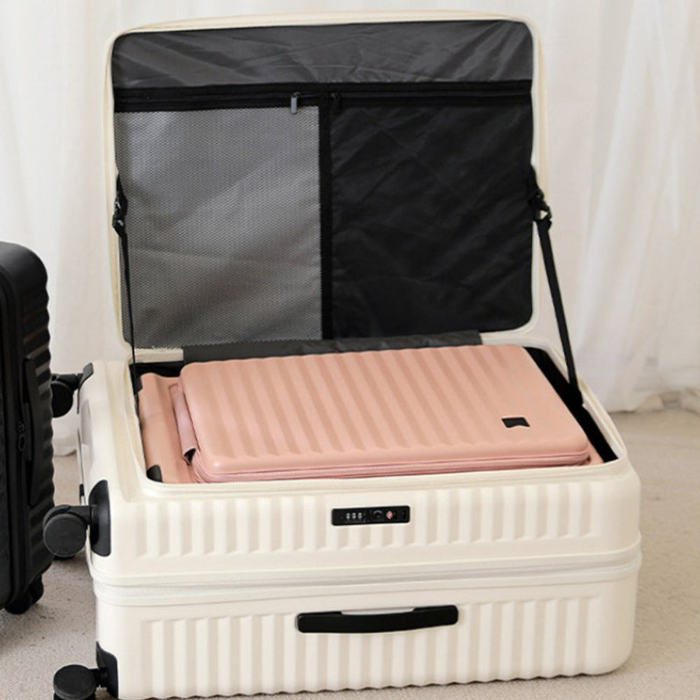 20-Inch Lightweight Hard Shell Carry-On Luggage with Secure Password Lock and 360° Spinner Wheels