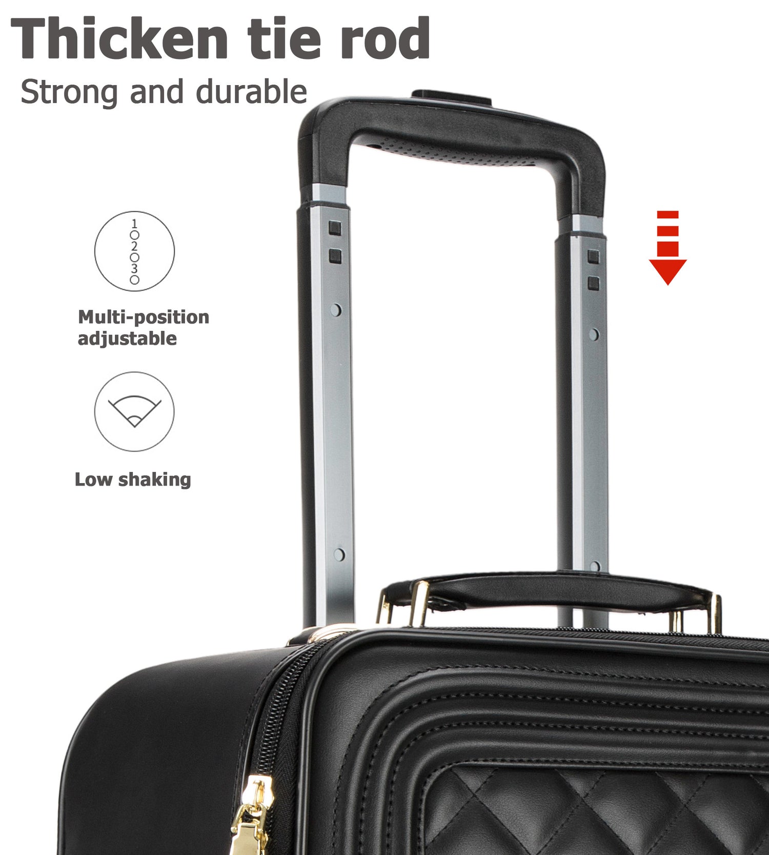 2-Piece Leather Spinner Luggage Set