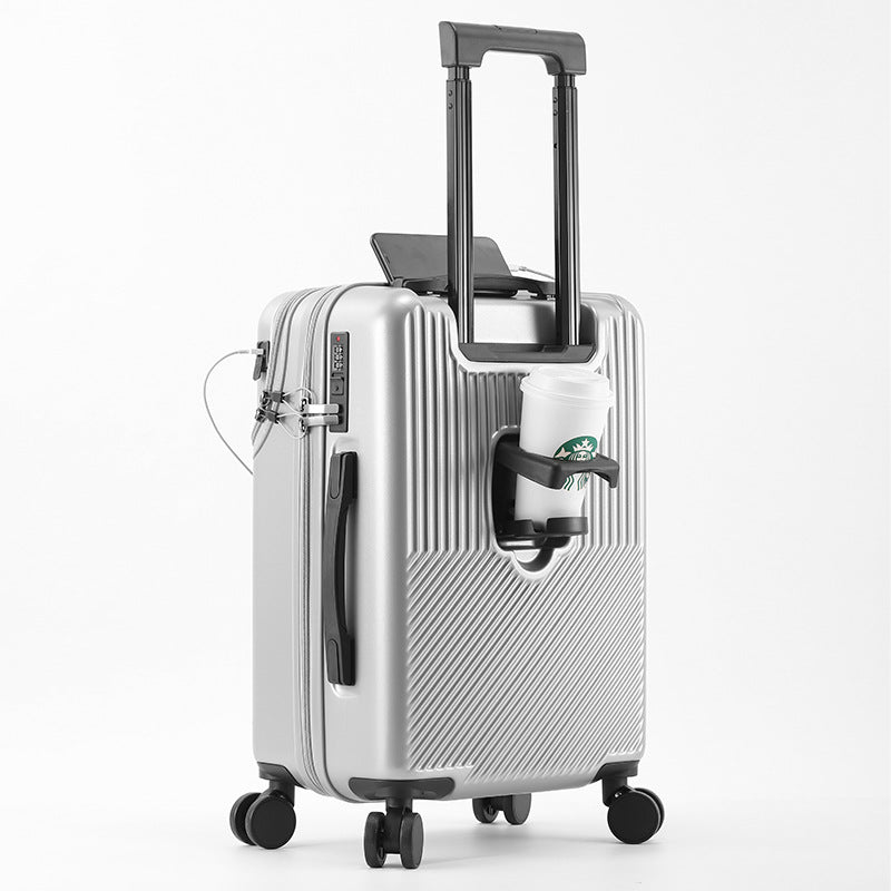 feilario Compact Travel Essential 20-Inch USB Charging Hard Shell Carry-On Luggage