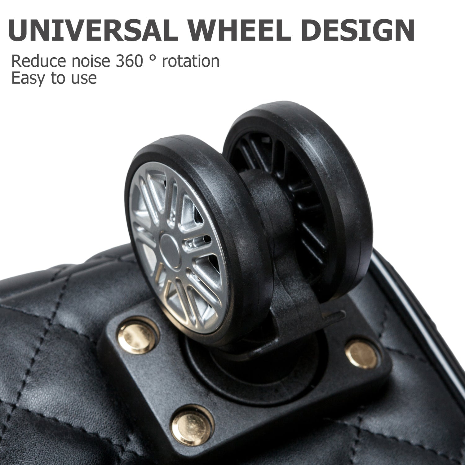 Feilario Leather Underseat Spinner Luggage