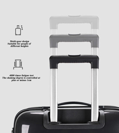 feilario 3Pcs PC Hardside Spinner Wheels Luggage Set Lightweight Zipper Luggage Suitcase 20in/24in/28in