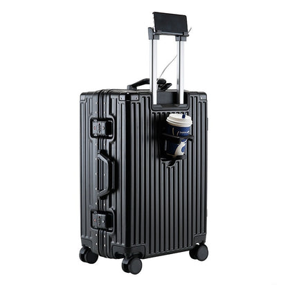 feilario 20in Smart Travel Companion USB Charging Hard Shell Luggage with 360° Spinner Wheels