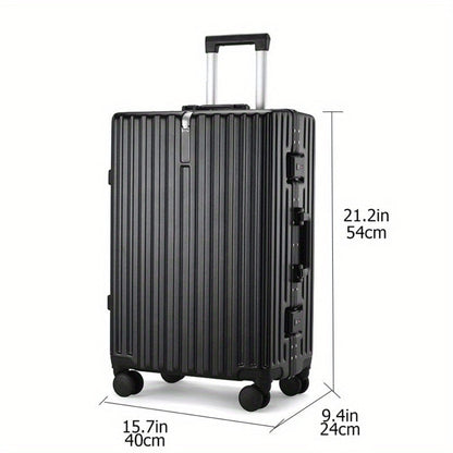 feilario Elegant Black Hard Shell Suitcase with 360° Spinner Wheels - Perfect for Business and Leisure Travel