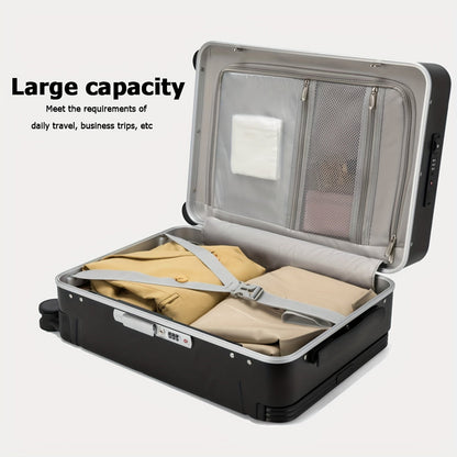 feilario 20-Inch Smart Travel Suitcase with 360° Spinner Wheels and Built-In TSA Lock