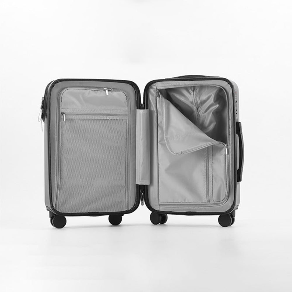 feilario Compact Travel Essential 20-Inch USB Charging Hard Shell Carry-On Luggage