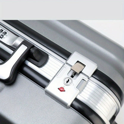 feilario Elegant Silver 20-Inch Hard Shell Carry-On Luggage with 360° Spinner Wheels