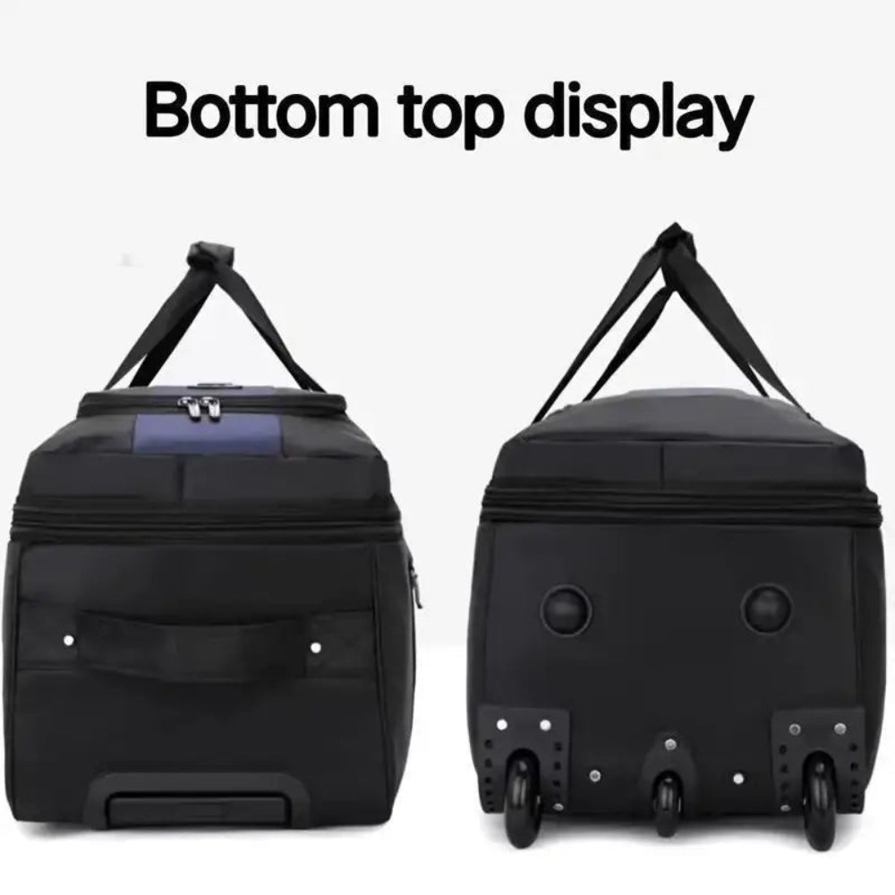 feilario Multi-Functional 2-in-1 Travel Bag with Detachable Backpack and Rolling Luggage Features