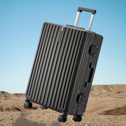 feilario Elegant Black Hard Shell Suitcase with 360° Spinner Wheels - Perfect for Business and Leisure Travel
