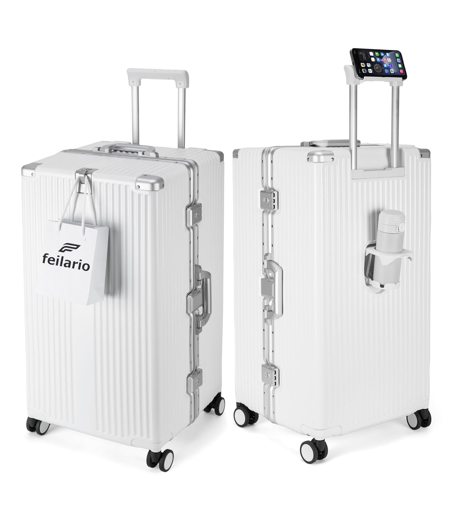 Non-removable wheels for 30in suitcase