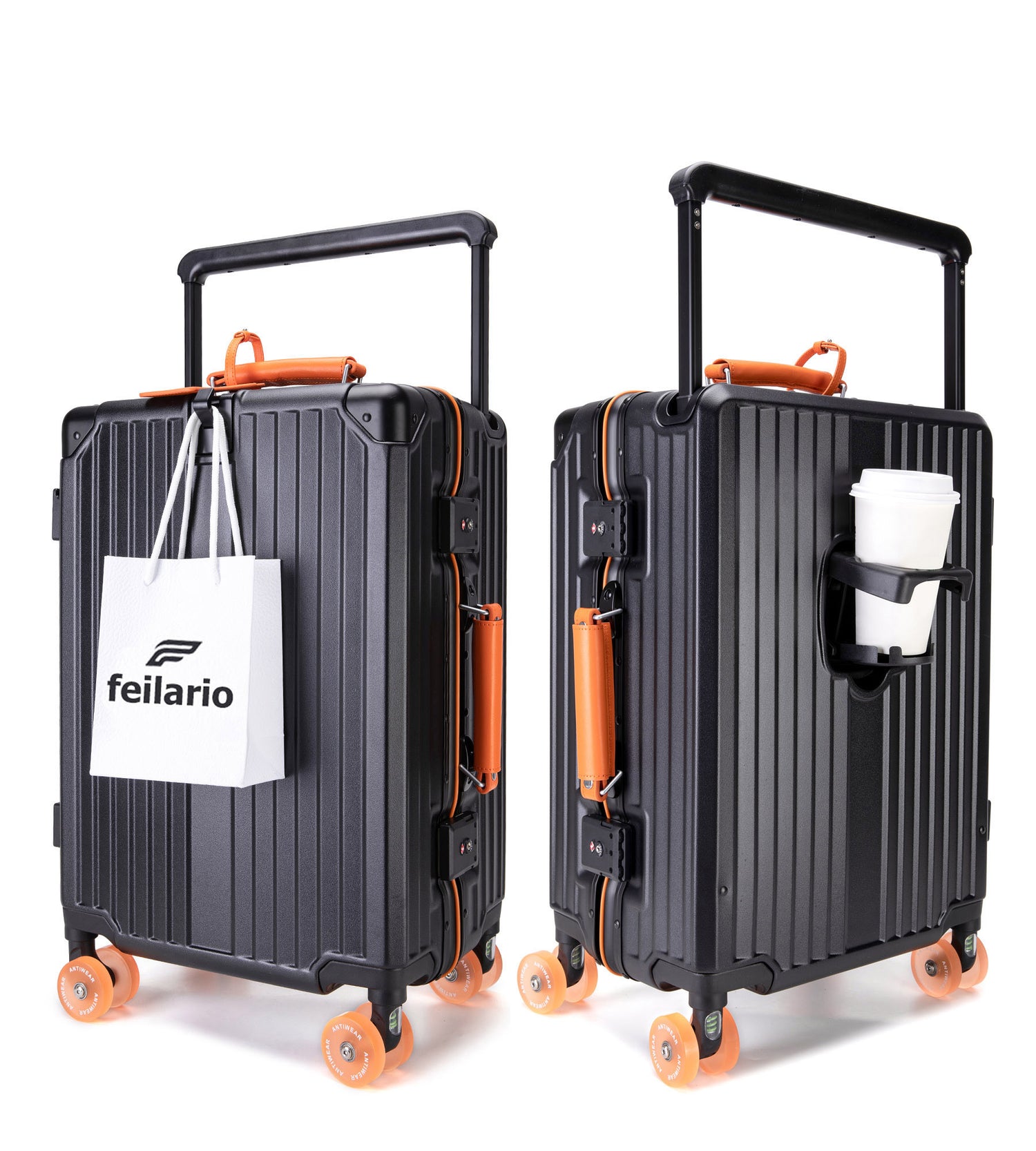 Aluminum Frame TSA Carry-On Spinner Luggage