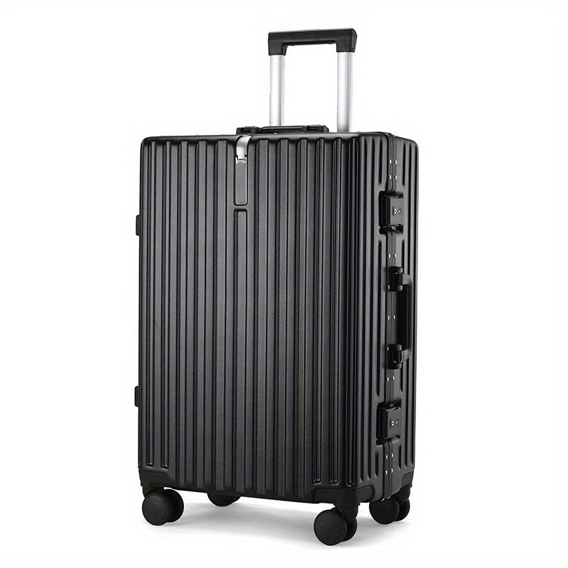 feilario Elegant Black Hard Shell Suitcase with 360° Spinner Wheels - Perfect for Business and Leisure Travel