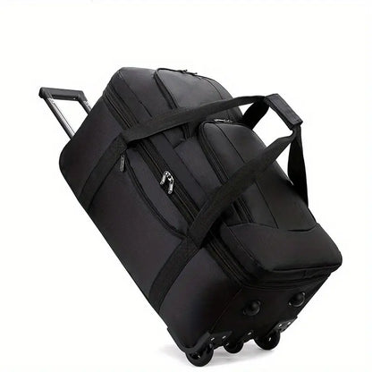 feilario Multi-Functional 2-in-1 Travel Bag with Detachable Backpack and Rolling Luggage Features