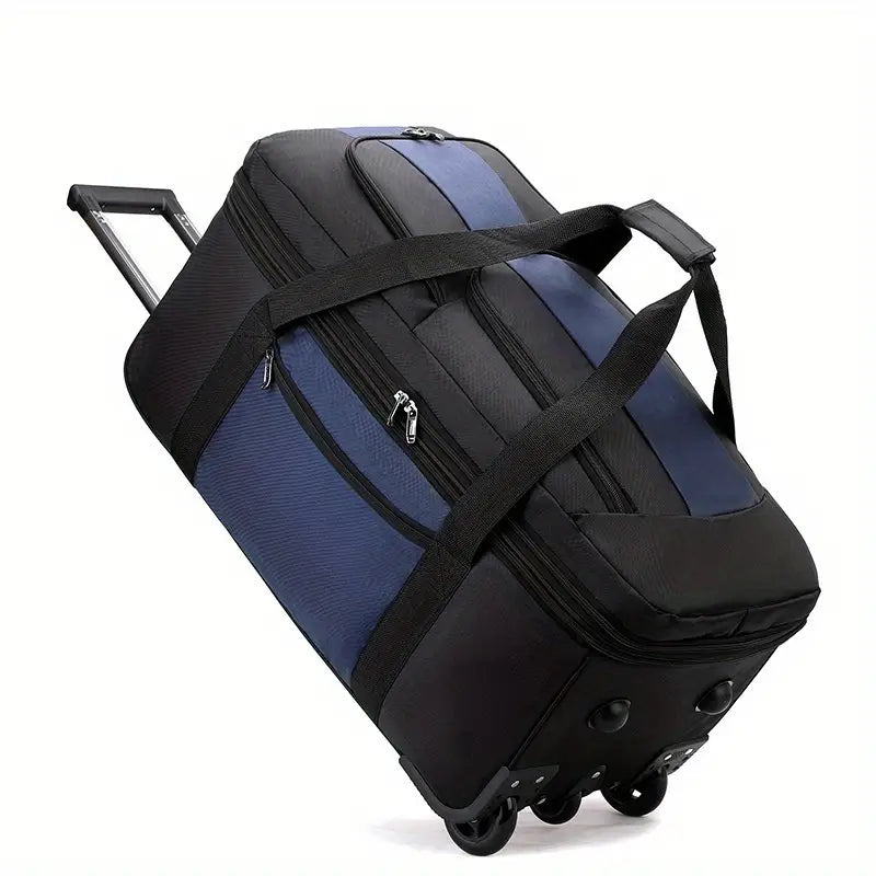 feilario Multi-Functional 2-in-1 Travel Bag with Detachable Backpack and Rolling Luggage Features