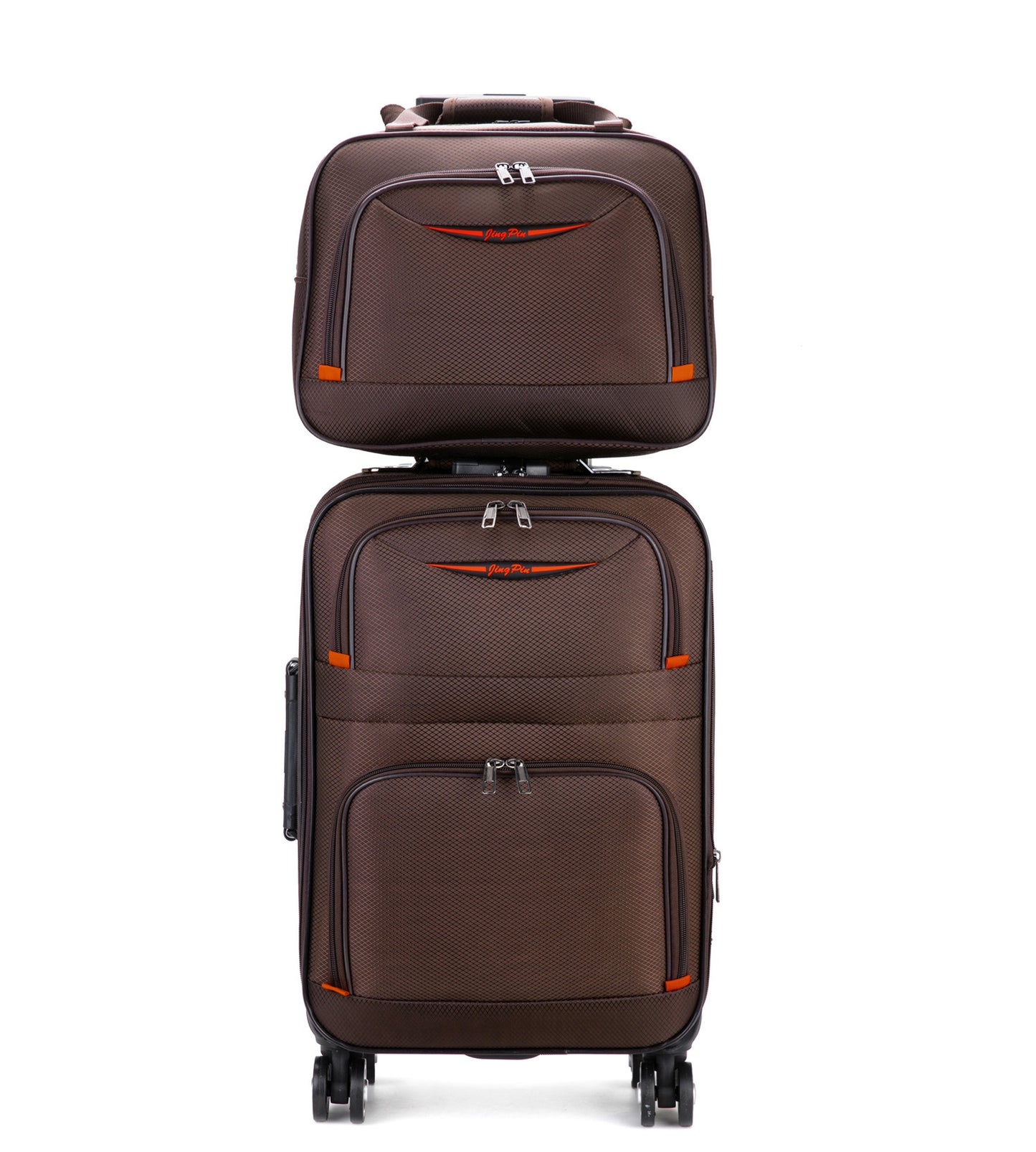 feilario 20in/24in 2 Piece Softside Business Luggage Set Waterproof Carry On Luggage Suitcase with Double Spinner Wheels