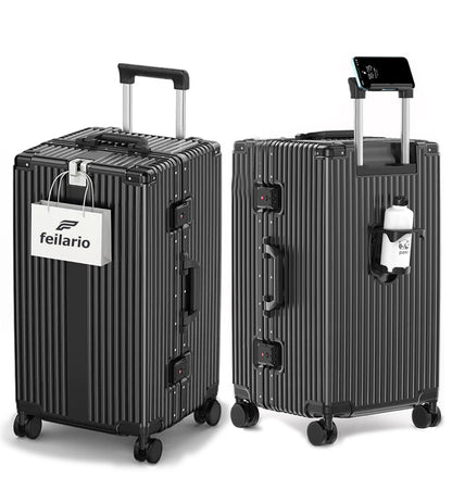 Super Large Aluminum Spinner Luggage Cup-Holder