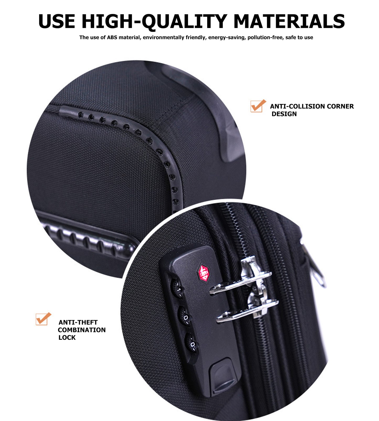 feilario 20in Softside Business Luggage Durable Oxford Cloth Carry On Suitcase with 5 Spinner Wheels
